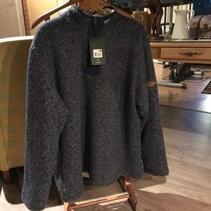 Orvis Mens Pullover QuarterZip Fleece Sherpa XL